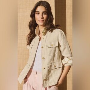 Banana Republic Safari Linen blend blend blazer